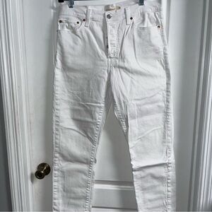 Levi’s Wedgie Straight White Jeans